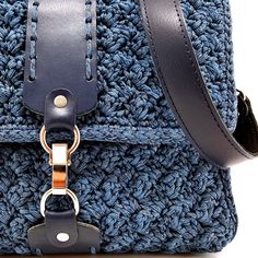 Everyday Leather Crochet Bag, Casual Leather Crochet Rectangular Bag, Daily Use Crochet Leather Satchel Bag, Leather Woven Crochet Satchel For Daily Use, Woven Leather Crochet Satchel For Daily Use, Leather Crochet Shoulder Bag, Rectangular Crochet Leather Bag With Woven Detail, Leather Crochet Bag With Handles, Everyday Leather Crochet Crossbody Bag