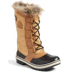 Free shipping and returns on SOREL 'Tofino II' Faux Fur Lined Waterproof Boot (Women) at Nordstrom.com. A diamond-quilted shaft and smooth trim add textural interest to a waterproof boot topped with a fluffy cuff. Cozy faux-fur lining with 100 grams of fixed insulation provides a soft, warm barrier between your feet and cold winter winds. Cute Snow Boots, Doc Martens Boots, Womens Waterproof Boots, Sorel Boots, Sorel Womens, Sorel Winter Boot, Duck Boots, Winter Boots Women, Waterproof Boots