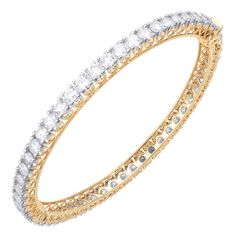 Luxury Jeweled Round Bangle, Princess Jewelry, Diamond Bangle, Bangle Set, Diamond Set, Hinged Bangle, Gold Design, Round Brilliant Cut Diamond, Brilliant Cut Diamond