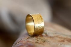 🌍 FREE DHL Express SHIPPING WORLDWIDE, Delivery in just 2-3 days 💝SPRING SALES with 10%OFF💝 Personalized gift for her, rings for women and Birthday Gift, Mothers Day gift! Handmade Ring made of Brass or Sterling Silver, designed, hammered and crafted by hand. Wide flat band. MATERIALS: Brass or Sterling Silver with sterling silver stamp guarantee, both can be gold plated. DIMENSIONS: This ring is approximately 6mm wide and 1,2mm thick (if you want it little more or less wide just contact with Unique Hammered Rings With Thick Band, Hand Forged Brass Rings For Wedding, Handmade Wide Band Ring For Promise, Hammered Brass Rings For Promise, Brass Hammered Rings For Promise, Hand Forged Wide Band Ring For Gift, Hammered Brass Promise Ring, Wedding Jewelry Wide Band Hand Forged, Hand Forged Wide Band Ring As Gift