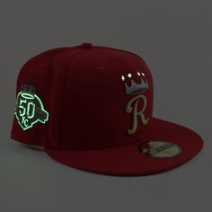 👑⌚ Kansas City Royals 50th Anniversary New Era 59Fifty Fitted Cap in Scarlet Red & Green Bottom. Inspired by ⌚ with our own twisted to it. - https://www.ecapcity.com/products/kansas-city-royals-50th-anniversary-new-era-59fifty-fitted-hat-scarlet-red-green-under-brim - #KansasCity #Royals #KansasCityRoyals #neweracap #ECAPCITY Hat Stores, Green Bottom, New Era Cap, Kansas City Royals, New Era 59fifty, Fitted Caps, Fitted Hat, 50th Anniversary, Fitted Hats