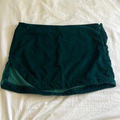 Super Cute And Sexy Velvet Mini Skirt By Free People I’m A Beautiful Emerald Green Velvet Emerald Green Velvet, Green Mini Skirt, Velvet Mini Skirt, Free People Skirt, Velvet Skirt, Green Skirt, Green Velvet, Adventure Time, Emerald Green