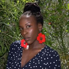 Oversize Red Flamenco Statement Earrings are exotic, bright, tropical earrings inspired by the largest and the rarest flower in the jungles – Rafflesia arnoldii.    Made of UPCYCLED acrylic    Color: primary red    Length 8 cm (3 in)    925 Sterling Silver ear hooks    LightweightNEW NEW NEW in our shop! At last!🔸 You will receive all our earrings with a beautiful description card in a signature REDGREGOR packaging which you can see in the photo together with the products.🔸 We are happy to inc Red Flower-shaped Earrings For Party, Red Flower Shape Earrings For Party, Red Floral Earrings For Party, Red Flower-shaped Party Earrings, Red Flower Shaped Party Earrings, Handmade Red Flower Earrings For Party, Red Flower Earrings With Ear Wire For Party, Red Flower Drop Earrings, Red Flower-shaped Earrings With Ear Wire