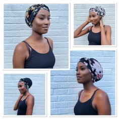 A stylish way to keep your head covered and hair neat. An easy solution for those that struggle to tie or knot head wraps. Wear like a cap, 100% pre-tied, pull the braided strap over your head and you are ready to go! SPECIFICATION Stretches  Lightweight Breathable and comfortable  **one size fit all** Material: Cotton Hand wash in cold water. Adjustable Black Casual Headscarf, Casual Adjustable Black Headscarf, Black Headscarf For Beach, Black Beach Headscarf One Size, Adjustable Black Headwrap For The Beach, Adjustable Black Headwrap For Beach, Trendy Black Headwrap For The Beach, Trendy Black Headwrap One Size Fits Most, Adjustable Black Turban For Beach