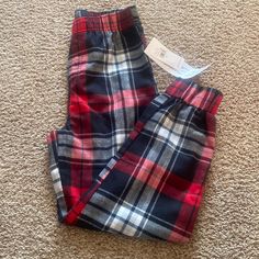 Nwt Gap Flannel Plaid Pajama Bottoms. Size 6. Black, Red, White. Elastic At Ankle. Plaid Winter Sleepwear For Loungewear, Plaid Sleepwear For Winter Loungewear, Plaid Winter Sleepwear, Winter Plaid Sleepwear, Gap Long Sleeve Sleepwear For Sleepovers, Casual Gap Sleepwear For Pajama Party, Plaid Long Pants Sleepwear For Sleepover, Cozy Red Sleepwear For Sleepover, Red Winter Sleepwear Long Pants