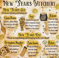 Witchcraft For New Year, New Years Day Witchcraft, Witch Newyear, New Year Witchcraft, Yuletide Blessings, Midnight Margaritas, Witch Life, Pagan Yule