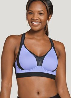 Jockey Forever Fit™ Medium Impact Molded Cup Active Bra | Jockey.com Supportive Full Coverage Sports Bra With Built-in Padding, Padded Sports Bra For Workout, Sporty Padded Workout Bra, Sporty Nursing Bra With Medium Support, Sporty Full Coverage Sports Bra With Light Support, Sporty Padded Sports Bra With Supportive Fit, Contoured Full Coverage Sports Bra With Medium Bust Support, Sports Bra With Medium Bust Support And Full Coverage, Sports Bra With Full Coverage And Medium Bust Support