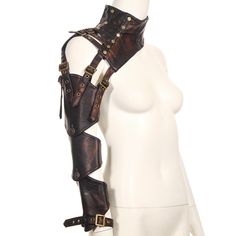 Product information: Color: as shown in figure S code, as shown in figure L code Style: Unisex Material: Leather Style: punk character Size: Packing list: Armlet*1 Product Image: Cosplay Corset, Steampunk Arm, Punk Character, Moda Steampunk, Mode Steampunk, Steampunk Leather, Corset Costumes, Style Steampunk, Shoulder Armor