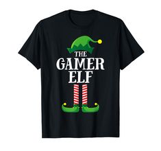 PRICES MAY VARY. Video game playing present 2020. Hundreds more custom options on more top styles in our shop. Unique Xmas morning or work office party outfit. Cute elf hat, socks and shoe design. Fun pyjama top for adult men, women, kids, toddler boys, youth teen girls to wear for the Christmas Eve picture. Set of holiday families sibling, brother, sister, parents or couples. Santas helper elves. Gag gift for him or her on Thanksgiving. Lightweight, Classic fit, Double-needle sleeve and bottom Elf Pajamas, Elf Family, Funny Pajamas, Elf T Shirt, Elf Shirt, Pajamas Gift, Funny Christmas Shirts, Family Christmas Shirts, Christmas T Shirt