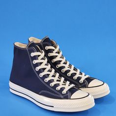 Converse Chuck 70 Hi High Top Obsidian Blue Dark Navy Canvas Unisex Sneakers 164945c Nwt Size Guide: Men's 9 - Women's 11 Mpn: 164945c Brand New With Box. 100% Authentic! More Cushioning, Tougher Canvas, Same Versatility. The Chuck 70 High Top Is Built Off Of The Original 1970s Design, With Premium Materials And An Extraordinary Attention To Detail, With Added An Extra Cushy Insole For Arch Support And Stability. Canvas Upper Is Lightweight And Durable. The Timeless Silhouette You Know And Love. Classic Blue High-top Sneakers With Contrast Sole, Blue Converse High-top Sneakers For Sports, Blue Converse Sporty High-top Sneakers, Blue Converse Sneakers For Sports, Navy Casual Custom Sneakers With Rubber Sole, Blue Converse Sneakers For Streetwear, Navy Casual Custom Sneakers With Round Toe, Sporty Blue Converse High-top Sneakers, Navy Lace-up High-top Sneakers For Streetwear