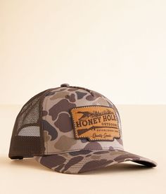 Honey Hole Duck Shotty Trucker Hat - Brown , Men's Barkduckcamo Embroidered patch camo print snapback hat One size fits most. 100% Polyester. Apparel & Accessories > Clothing Accessories > Hats Country Hats Men, Men’s Hats, Hats For Men Trendy, Hillbilly Hat, Hat Design Ideas, Hooey Hats, Tyler Childers, Camo Trucker Hat, Country Hats