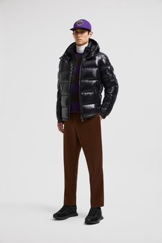 Black Moncler Maya Short Down Jacket - Short Down Jackets for Men | Moncler US Luxury Long Sleeve Down Outerwear, Luxury Down Long Sleeve Outerwear, Luxury Outerwear With Detachable Hood And Long Sleeves, Luxury Long Sleeve Outerwear With Detachable Hood, Luxury Long Sleeve Puffer Outerwear, Designer Down Outerwear For Fall, Luxury Puffer Outerwear, Luxury Black Sport Coat For Winter, Luxury Black Winter Sport Coat