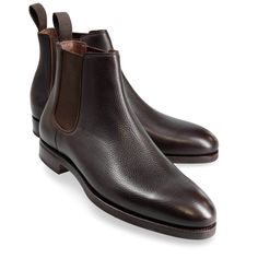 CHELSEA BOOTS IN BROWN PEREANDRE Brown Classic Moto Boots For Formal Occasions, Classic Brown Moto Boots For Formal Occasions, Classic Brown Formal Moto Boots, Brown Snip Toe Chelsea Boots For Winter, Classic Brown Moto Boots With Leather Sole, Classic Brown Ankle-high Moto Boots, Brown Plain Toe Moto Boots For Formal Occasions, Classic Ankle-high Chelsea Boots With Rubber Heel Cap, Brown Chelsea Boots With Leather Sole