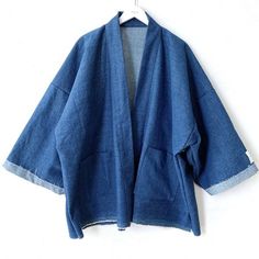 AKIKO TSUJI Cropped Glam Denim Jacket | Garmentory Kimono Sleeves, Long Kimono, Steam Iron, Kimono Sleeve, Contemporary Fashion, One Size Fits All, Fabric Material, Steam, Kimono Top