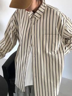 This is perfect for those who are looking for a clothing for a good price. It is fashionable, stylish, and it will look great on anyone who wears it. Do you wanahavit? Trendy Beige Long Sleeve Shirt, Oversized Long Sleeve Casual Shirt, Casual Striped Shirt For Fall, Trendy Beige Cotton Shirt, Striped Long Sleeve Streetwear Shirt, Striped Long Sleeve Shirt For Streetwear, Casual Oversized Tops With Casual Collar, Casual Oversized Striped Shirt, Oversized Cotton Tops With Casual Collar