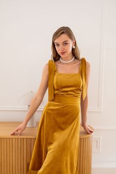 Velvet Bridesmaid Dress Mustard Dress Marigold Velvet Dress Smocked Dress Autumn Bridesmaid Occasion Midi Dress Autumn Wedding Guest Dress - Etsy Ukraine Mustard Velvet Dress, Elegant Velvet Dress With Square Neck, Elegant Velvet Dress With Spaghetti Straps, Gold Velvet Party Dress, Velvet Square Neck Party Dress, Square Neck Velvet Dress For Party, Velvet Square Neck Dress For Party, Gold Velvet Evening Dress, Sleeveless Velvet Midi Cocktail Dress