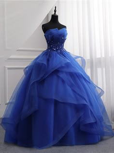 Royal Blue Lace Prom Dresses Formal Graduation Dresses, Prom Dresses Royal Blue, Blue Lace Prom Dress, Blue Princess Dress, Dresses Royal Blue, Formal Prom Dresses Long, Formal Dresses Graduation, Lace Prom Dresses, White Homecoming Dresses