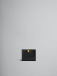 Black leather trifold Prisma wallet | Marni Modern Compact Wallets For Formal Use, Modern Compact Trifold Wallet For Formal Occasions, Compact Leather Wallets For Formal Occasions, Compact Leather Wallet For Formal Occasions, Minimalist Bifold Wallet For Formal Occasions, Luxury Trifold Wallet For Formal Occasion, Minimalist Leather Wallets For Formal Use, Minimalist Leather Wallets For Formal Occasions, Wallet Craft