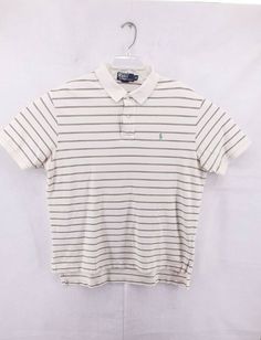 polo ralph lauren mens xl polo shirt great condition short sleeve white stripe. Vintage Polo Shirt Men, White Polo T-shirt With Striped Collar, Striped Short Sleeve Polo Shirt For Summer, Casual Striped Short Sleeve Polo Shirt, Summer Polo Shirt With Horizontal Stripes, Summer Short Sleeve Horizontal Stripe Polo Shirt, Summer Horizontal Stripe Polo Shirt, Casual Short Sleeve Polo Shirt With Horizontal Stripes, Casual Horizontal Stripe Short Sleeve Polo Shirt