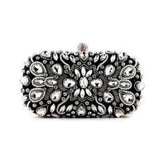 Champagne Satin Crystal Evening Box Clutch Bags for $58.99 | Baginning Winter Anniversary, Wedding Clutch Purse, Dancing Club, Handbag Holder, Crystal Handbag, Pearl Clutch, Clutch Bag Wedding, Beaded Evening Bags, Wedding Purse