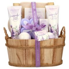 Green Canyon Spa Gift Set for Your Loved One! This luxurious spa set contains everything you need to pamper yourself or your loved one! For your beloved, it would be so pleasant to receive the bath basket as a Christmas gift. A Perfect Gift for All seasons and All Occasions: This bath gift set is the perfect gift to give your loved one for any holiday or just because! Whether it's her birthday, Thanksgiving Day, Christmas, Valentines day, Mothers day or any occasion, this beautiful spa baskets will be a great surprise! It's the present any girl will love. Luxurious 11 Pieces Bath Set: Shower Gel: 8.5oz (250ml), Bubble Bath: 8.5oz (250ml), Body Lotion: 4.1oz (120ml) Hand Cream: 4.1oz (120ml), Bath Salt: 200g, Massage Essential Oil: 1.0oz (30ml) Color: Purple. Bath Gift Sets, Spa Baskets, Bath Basket, Bath Gift Basket, Spa Basket, Lavender Spa, Essential Oils For Massage, Bath Gift Set, Luxurious Spa