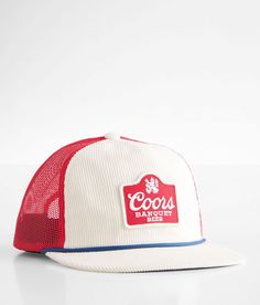 American Needle Coors Banquet Beer Trucker Hat - Cream/Red , Men's Cream Embroidered patch corduroy snapback hat One size fits most. Shell: 80% Cotton 20% Polyester. Contrast: 100% Polyester. Apparel & Accessories > Clothing Accessories > Hats Retro Hats Men, Hats For Guys, Men’s Hats, Retro Trucker Hat For Country Events, Hat Design, Retro Snapback Trucker Hat, Mens Hats, Trucker Snapback Hat For Country Events, Country Style Snapback Trucker Hat