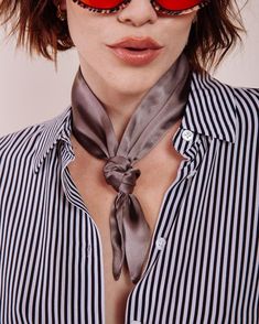 "The ultra chic accessory to keep you on your roulette game! Wrap this tie around your neck, head or anywhere else you so desire! These little scarves are the perfect accent to any outfit! - Handmade out of 100% silk charmeuse - Measures approx 33\" long by 2.5\" wide when laid flat - Made in LA with love Please note due to the individual, hand crafted quality of all our headbands, ties and turbans yours may not be exactly identical to the one modeled in the image depending on where the fabric i Chic Silk Scarf For Party, Chic Silk Party Scarf, Formal Scarf Neckwear, Chic Silk Scarves For Gifts, Chic Silk Scarves Perfect For Gifts, Elegant Party Scarf, Elegant Adjustable Scarf Neckwear, Chic Formal Scarf As Neckwear, Chic Formal Scarf Neckwear