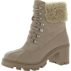 Splendid Women's Mikayla Suede Faux Fur Trim Chunky Lug Heel Combat Boots | eBay Winter Beige Synthetic Boots, Beige Boots For Fall, Beige Fall Boots With Faux Fur Lining, Beige Boots With Faux Fur Lining For Fall, Synthetic Boots With Faux Fur Trim For Fall, Fall Boots With Faux Fur Trim And Synthetic Material, Heel Combat Boots, Shoes Boots Ankle, Leather Man