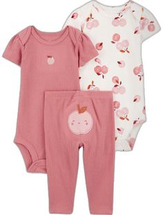 Cute Fitted Onesie For Loungewear, Cute Fitted Bodysuit For Loungewear, Cute Stretch Bodysuit For Playwear, Cute Pink Short Sleeve Bodysuit For Playwear, Playful Pink Bodysuit For Loungewear, Playful Pink Short Sleeve Bodysuit, Cute Cotton Stretch Bodysuit, Cute Stretch Cotton Bodysuit, Pink Cotton Bodysuit For Loungewear