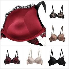 Premium Quality Women Add 2 Cup Sizes Extreme Ultimate Padding Power Lift Lace Push Up Sexy Bra, Intimates & Sleep Sleep Bra, Cup Sizes, Wash Bag, Top Seller, Shiny Silver, Bra Set, Wash Bags, Women's Intimates, Push Up