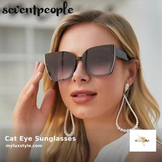 Check out this product 😍 Cat Eye Sunglasses 😍 by my LUX style starting at $19.99. Frame Square, Cat Eye Sunglasses Women, Sunglasses Women Fashion, Ray Ban Aviator, Havana Brown, Long Faces, Estilo Chic, Cat Eye Frames, Luxury Sunglasses