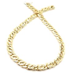 Authentic Vintage Cartier 18k Yellow Gold Link Chain Necklace  T3280mhtdd  Metal: 18k Yellow Goold  Length: 15 3/4"  Weight: 123.8 grams  Width: 11mm  Hallmarks: Cartier 750 Italy 30014  Please reference the dimensions in the description for the best approximate dimensions. Cartier 14k Gold Round Necklace, Classic Cartier Necklace For Formal Occasions, Cartier Classic Formal Necklace, Gold Cartier Fine Jewelry Necklaces, Gold Cartier Fine Jewelry Necklace, Classic Gold Cartier Jewelry, Cartier Gold Fine Jewelry Necklace, Cartier Fine Gold Necklace, Cartier Gold Jewelry For Evening