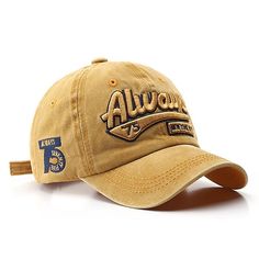 Season:All Seasons; Gender:Men's; Style:Casual,Fashion; Hats Category:Baseball Cap,Sun Hat,Trucker Hat; Occasion:Street,Daily; Material:Cotton; Function:Sunscreen,Breathable,Adjustable; Pattern:Letter; Design:Embroidered; Front page:FF; Listing Date:06/12/2024; Head Circumference:56-60 Cap Outfit Men, Baseball Cap Outfit Men, Yellow Baseball Cap, Baseball Cap Outfit, Retro Embroidery, Cap Outfit, Baseball Caps Fashion, Men Baseball Cap, Cap Fashion