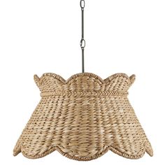 Annabelle Large Pendant Pendants LOOMLAN By Currey & Co Parisian Inspired Living Room, Annabelle 1, Water Hyacinth, Natural Shades, South Asia, Breakfast Nook, Shades Of Black, Cool Lighting, Parisian Style