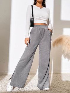 Description：DressBetty - Casual Corduroy Wide Leg Pants < Celana Fashion, High Waist Wide Leg Pants, Weave Style, Velvet Pants, Pantalon Large, Type Of Pants, Outfit Casual, Straight Pants, Wide Leg Trousers