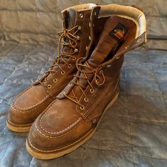 Excellent Condition Thorogood Boots. Made In The Usa. Thorogood Boots, Work Boot, Work Boots, Made In The Usa, Men's Shoes, Shoe Boots, Size 10, Man Shop, Boots