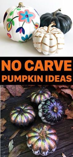 no carve pumpkin ideas for kids to make