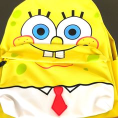 Super Cool Spongebob School Size Backpack Casual Yellow Backpack For Students, Yellow Student Backpack For Back To School, Yellow Casual Back To School Bag, Casual Yellow Back To School Bag, Casual Yellow Bag For Back To School, Casual Yellow Back-to-school Bag, Yellow School Bags For Back To School, Yellow Standard Backpack For School, Fun Yellow Backpack Bag