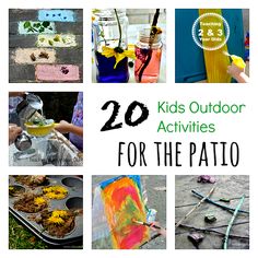 20 kids outdoor activities for the patio