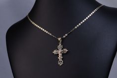 14k Yellow Gold Religious Crucifix Charm Necklace / Gold Cross Necklace with Jesus / Religious Gifts / Crucifix Pendant / Heavue / Gift * Metal : 14k Gold * Condition : Brand New * Finish : Polished * Avg Weight: 1.85g RETURNS & EXCHANGES I gladly accept returns, exchanges, and cancellations Contact me within: 3 days of delivery Ship items back within: 7 days of delivery Request a cancellation within: 24 hours of purchase The following items can't be returned or exchanged Because of the nature o Gold Cross Necklace, Gold Charm Necklace, Gold Cross, Religious Gifts, Necklace Gold, Rings Statement, Charm Necklace, Statement Rings, Cross Necklace