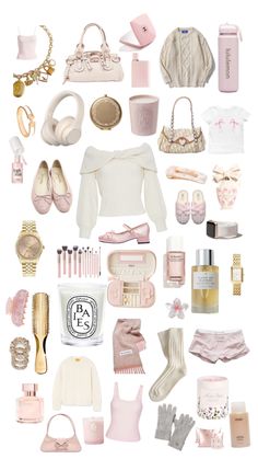 Girly wishlist Pink Wishlist, Christmas Wishlist Ideas, Ballet Christmas, Wishlist Ideas, Purse Essentials, Pink Things, Ballet Core, Princess Core, Really Cute Outfits