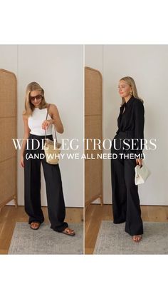 Elegant Black Trousers Outfit, Lydia Tomlinson Outfits Spring, Lydia Jane Tomlinson Summer, Lydia Tomlinson Outfits Fall, Lydia Jane Tomlinson Style, Lydia Tomlinson Outfits Winter, Black Wide Trousers Outfit, Lydia Tomlinson Outfits