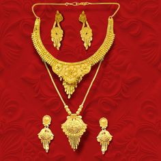 Indulge in the allure of timeless elegance with our exquisite Gold-Plated Necklace and Earrings Jewellery Set. Crafted to perfection, this set is a stunning embodiment of sophistication and style, designed to enhance your beauty and leave a lasting impression on any occasion. Handmade, 1Gram Combo, Gold Plated, Fancy, Design & Made by RealGold Jewellery Workers, Partywear, Festival wear, Necklace, Earrings with Chain Pendant Jewellery Set. SKU - E1G8 CMB CHLC WD MF BOX Matal Based - Brass Copper  Brand Name Z House Size - (free size) Colour - Gold 1 Short Necklace 4 Piece Earrings 1 Chain 1 Pendent 1 Necklace Back Dori 2 Piece Kaan Chain (Earrings Support) Chain S Hook / Earring Pushback  Key Features - Handmade, Skin friendly, Real Gold Looking, Fine Gold work by real gold jewellery Worke Glamour Jewelry, Real Gold Jewelry, Gold Work, Kundan Jewellery, Latest Jewellery, Exclusive Jewelry, Girls Necklaces, Halloween Jewelry, Indian Jewellery