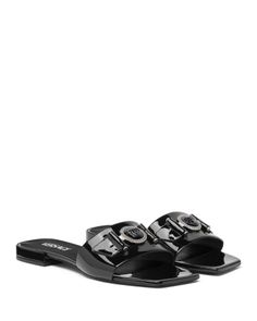 Versace Women's Medusa Medallion Flat Slide Sandals