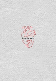 the logo for resilieria is shown on a white paper with an orange heart