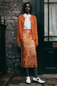 Sequin Midi Skirt, Ball Skirt, Moda Paris, Pre Fall Collection, Christian Siriano, Carolina Herrera, Pre Fall, Holiday Fashion