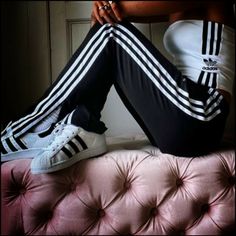 Adidas Joggers In A Slim Fit With Elastic Waist And Drawstring Cord. These Casual Track Pants Have Front Pockets With A Concealed Zip. 50% Cotton 45% Recycled Polyester 5% Elastane Interlock Zippered Ankle. 3-Stripes Detail On Side Seams Made With Recycled Polyester Sporty Stretch Adidas Pants, Adidas Sweatpants Women, Adidas Black Joggers With Side Stripes, Adidas Streetwear Pants With Elastic Side Panels, Black Adidas Sportswear Pants, Women’s Adidas Track Pants With Zippers, Adidas Outfit Women, Soccer Pants, Adidas Joggers