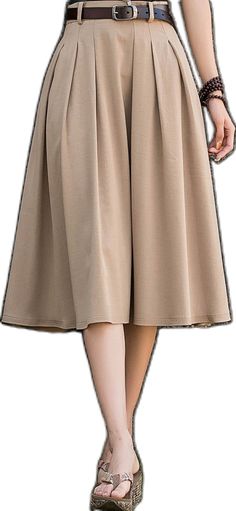 Khaki Pleated Skirt, A Line Skirt Midi, Skirt A Line, Handmade Skirts, Wool Clothing, Skirt Midi, Skirt With Pockets, Line Skirt, Plus Size Skirts