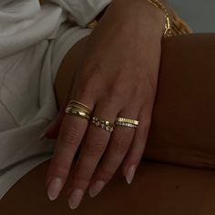 Have your IT girl moment with our Monaco Ring! This ring is the perfect stacker ring needed in every collection. Pair this baby alone or with our Bling Ring for an effortless, timeless look! Gold And Silver Ring Stack, Accessories Layering, Evry Jewels, Rib Ring, Ring Stacks, Stacked Rings, Bling Ring, Stacker Rings, Layering Necklaces