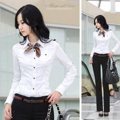 Clothing BLL005 B / S (US 6-8) Summer Blouses White Chiffon Shirt (US 6-16) White Chiffon Shirt, Office Clothing, Spring Blouse, Spring Blouses, Women Office, White Chiffon, Summer Blouses, White Cardigan, Chiffon Shirt